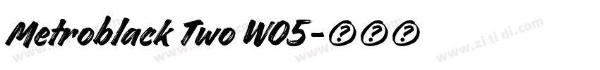 Metroblack Two W05字体转换 Metroblack Two W05字体转换